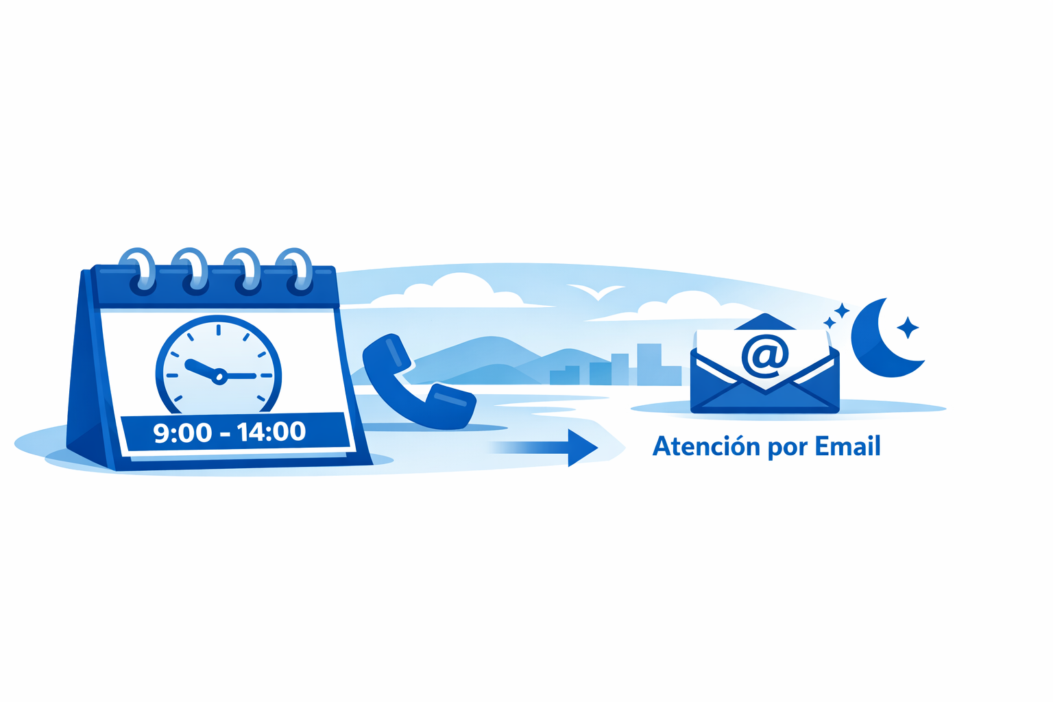 Aviso de horario telefónico especial